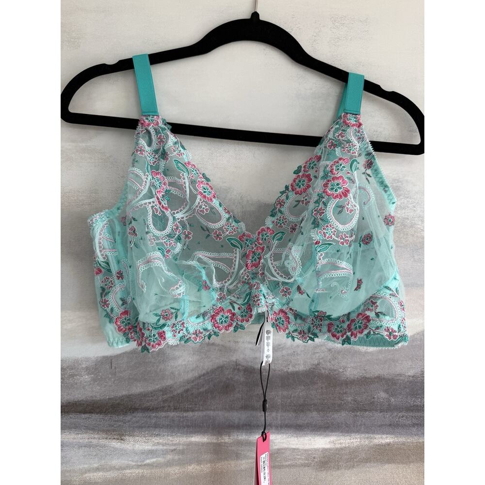 Cosabella Sanika Curvy Tall Triangle Bralette Addy Green - Large